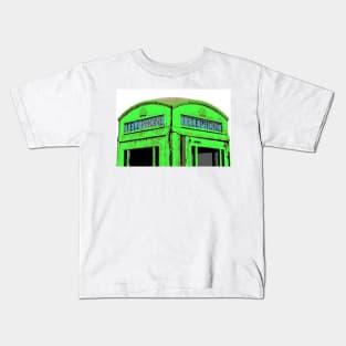 Green Phone Box Kids T-Shirt